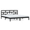 3101202 vidaXL Bed Frame without Mattress Black Solid Wood 140x190 cm (810001+814198)