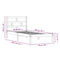 3101204 vidaXL Bed Frame without Mattress White Solid Wood 90x200 cm (810003+814175)