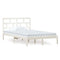 3101214 vidaXL Bed Frame without Mattress White Solid Wood 120x200 cm (810013+814185)