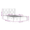 3101214 vidaXL Bed Frame without Mattress White Solid Wood 120x200 cm (810013+814185)