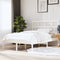 vidaXL Bed Frame without Mattress White King Size Solid Wood