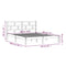 3101229 vidaXL Bed Frame without Mattress White Solid Wood 160x200 cm (810028+814205)
