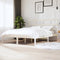 3101229 vidaXL Bed Frame without Mattress White Solid Wood 160x200 cm (810028+814205)