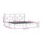 3101241 vidaXL Bed Frame without Mattress Honey Brown Solid Wood Pine 200x200 cm (810040+814217)