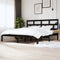 3101242 vidaXL Bed Frame without Mattress Black Solid Wood Pine 200x200 cm (810041+814218)