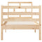 vidaXL Bed Frame without Mattress 75x190 cm Small Single Small Single Solid Wood