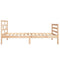 vidaXL Bed Frame without Mattress 75x190 cm Small Single Small Single Solid Wood