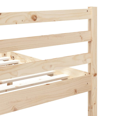 vidaXL Bed Frame without Mattress 75x190 cm Small Single Small Single Solid Wood
