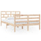 vidaXL Bed Frame without Mattress Small Double Solid Wood