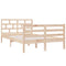 vidaXL Bed Frame without Mattress Small Double Solid Wood