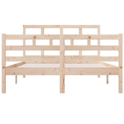 vidaXL Bed Frame without Mattress Double Solid Wood