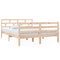 3101263 vidaXL Bed Frame without Mattress Solid Wood 140x190 cm (810410+814194)