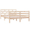 3101263 vidaXL Bed Frame without Mattress Solid Wood 140x190 cm (810410+814194)