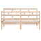 3101263 vidaXL Bed Frame without Mattress Solid Wood 140x190 cm (810410+814194)