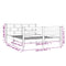 3101263 vidaXL Bed Frame without Mattress Solid Wood 140x190 cm (810410+814194)