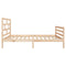 3101268 vidaXL Bed Frame without Mattress Solid Wood 90x200 cm (810415+814174)
