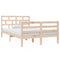 3101278 vidaXL Bed Frame without Mattress Solid Wood 120x200 cm (810425+814184)