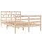 3101278 vidaXL Bed Frame without Mattress Solid Wood 120x200 cm (810425+814184)