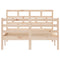 3101278 vidaXL Bed Frame without Mattress Solid Wood 120x200 cm (810425+814184)