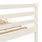 vidaXL Bed Frame without Mattress White Solid Wood Super King Size