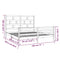 vidaXL Bed Frame without Mattress White Solid Wood Super King Size