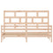 3101303 vidaXL Bed Frame without Mattress Solid Wood 200x200 cm (810450+814214)