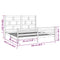 3101303 vidaXL Bed Frame without Mattress Solid Wood 200x200 cm (810450+814214)