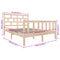 vidaXL Bed Frame without Mattress Solid Wood Pine Double