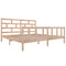 3101368 vidaXL Bed Frame without Mattress Solid Wood 200x200 cm (810102+814214)