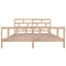 3101368 vidaXL Bed Frame without Mattress Solid Wood 200x200 cm (810102+814214)