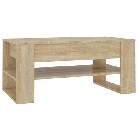 vidaXL Coffee Table Sonoma Oak 102x55x45 cm Engineered Wood