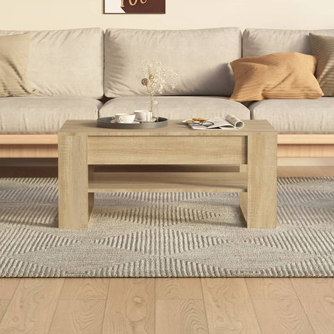 vidaXL Coffee Table Sonoma Oak 102x55x45 cm Engineered Wood