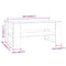 vidaXL Coffee Table Concrete Grey 102x55x45 cm Engineered Wood