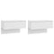 vidaXL Wall-mounted Bedside Cabinets 2 pcs White