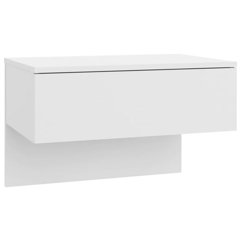 vidaXL Wall-mounted Bedside Cabinets 2 pcs White