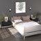 vidaXL Wall-mounted Bedside Cabinet Black