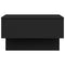 vidaXL Wall-mounted Bedside Cabinet Black