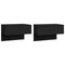 vidaXL Wall-mounted Bedside Cabinets 2 pcs Black