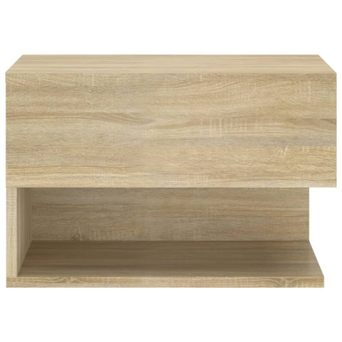 vidaXL Wall-mounted Bedside Cabinet Sonoma Oak