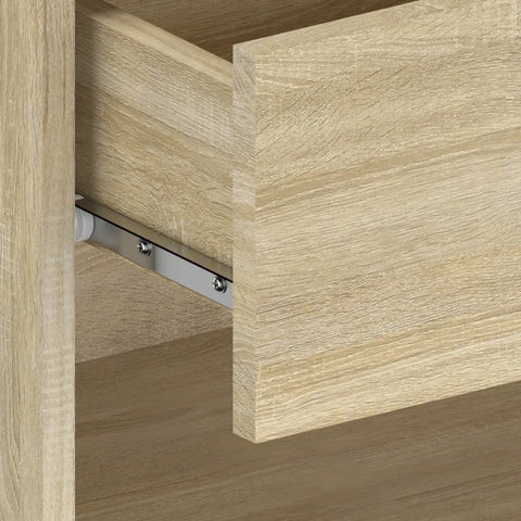 vidaXL Wall-mounted Bedside Cabinet Sonoma Oak