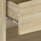 vidaXL Wall-mounted Bedside Cabinet Sonoma Oak