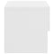 vidaXL Wall-mounted Bedside Cabinet High Gloss White