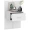vidaXL Wall-mounted Bedside Cabinet White