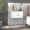 vidaXL Wall-mounted Bedside Cabinet White