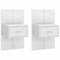 vidaXL Wall-mounted Bedside Cabinets 2 pcs White