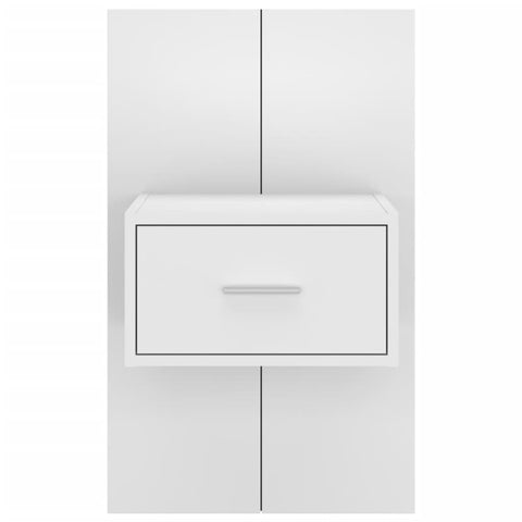 vidaXL Wall-mounted Bedside Cabinets 2 pcs White