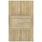 vidaXL Wall-mounted Bedside Cabinet Sonoma Oak