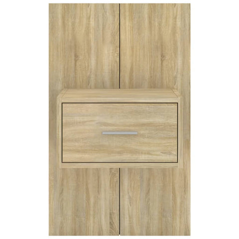 vidaXL Wall-mounted Bedside Cabinets 2 pcs Sonoma Oak