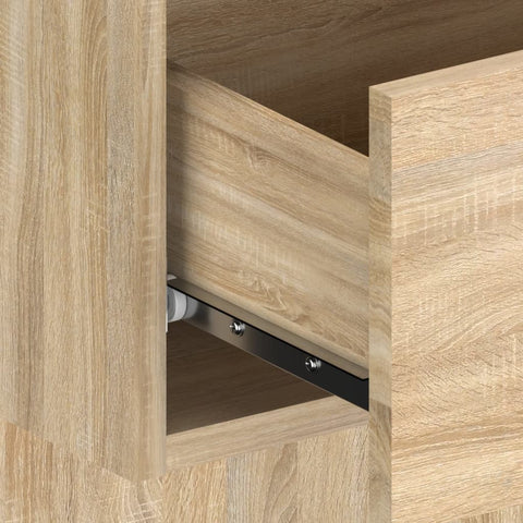 vidaXL Wall-mounted Bedside Cabinets 2 pcs Sonoma Oak