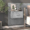 vidaXL Wall-mounted Bedside Cabinets 2 pcs Concrete Grey